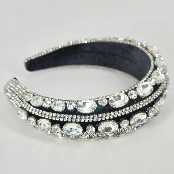 NWT Glam Bling Rhinestone Padded Headband NEWW main image 10
